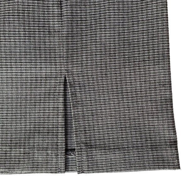 Vintage Jay Jacobs side-slit tailored pencil black & gray mini skirt - size 6 - Picture 11 of 11